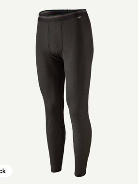 PATAGONIA Capilene Midweight Baselayer Bottoms #44487 BLACK Men's Size Small